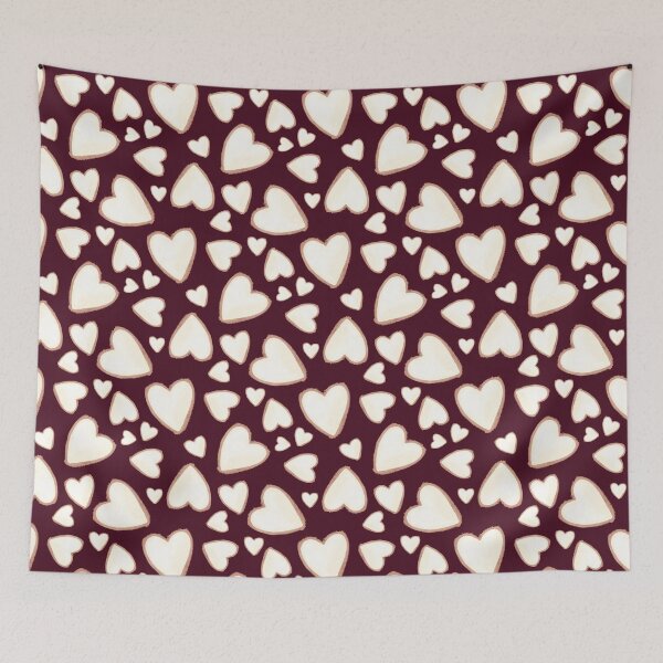 Item preview, Sweet Gingerbread Hearts Dark designed and sold by IcyArtShop.