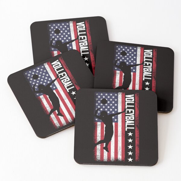 Item preview, US American Flag Volleyball Setter Ball Sports Player Game designed and sold by TomGiantDesigns.