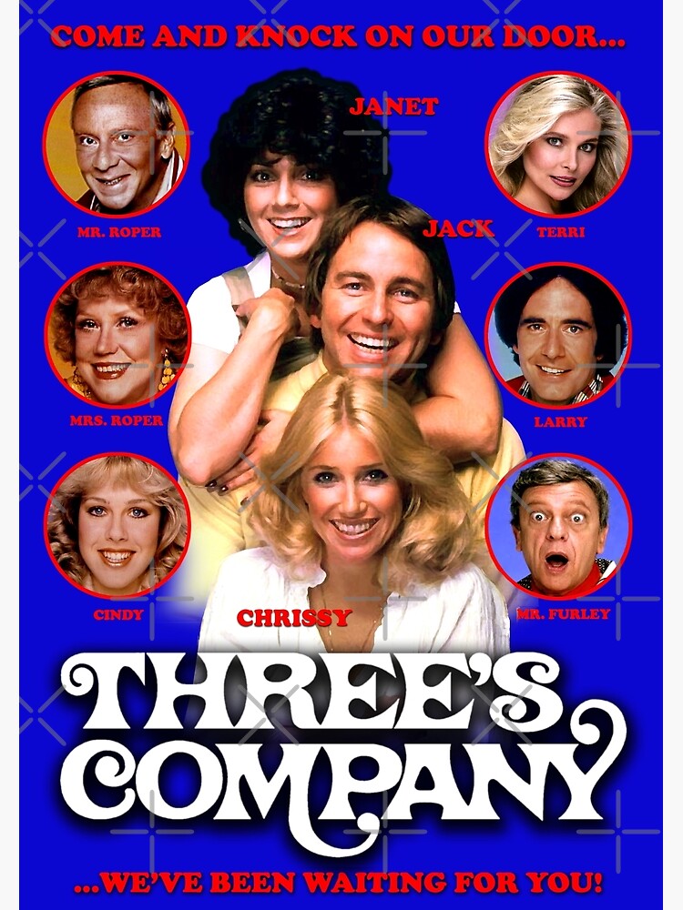 Threes Company Poster For Sale By Shnooks Redbubble