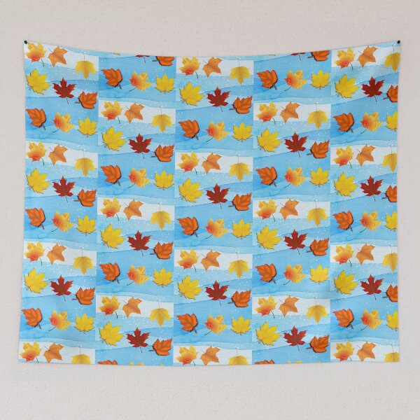 Item preview, winter & summer falling leaves design designed and sold by time-to-relax.