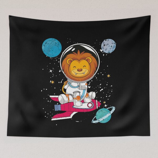 Item preview, Astronomy Science Astronaut Planets African Animal Lion designed and sold by bestshirtdesign.