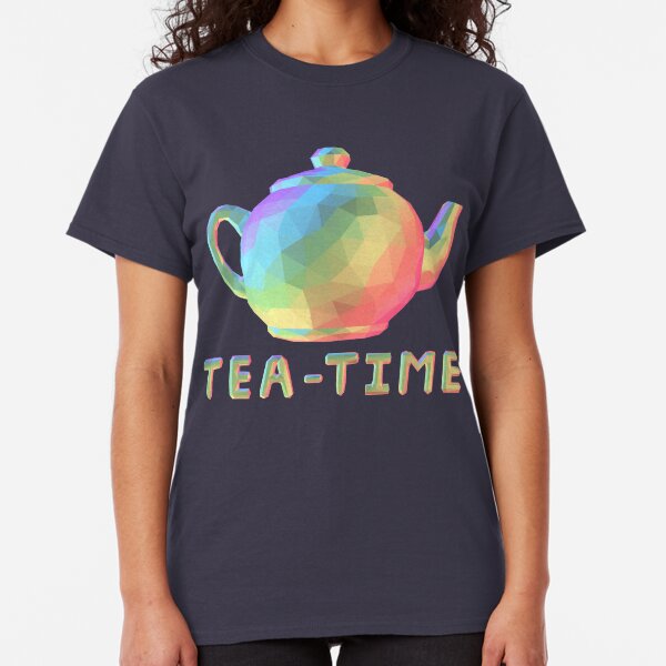 Low Poly Rainbow Teapot Classic T-Shirt