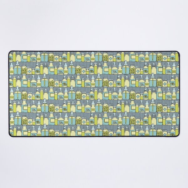 Item preview, Green pharmacy bottles pattern designed and sold by Eenig.