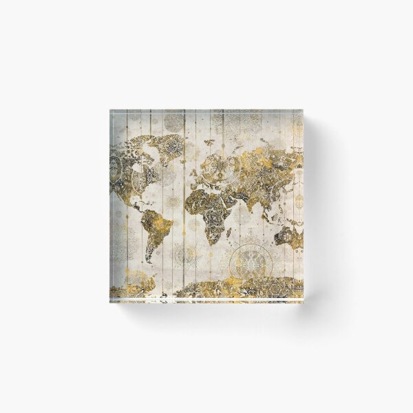 Item preview, world map mandala 7 designed and sold by BekimART.