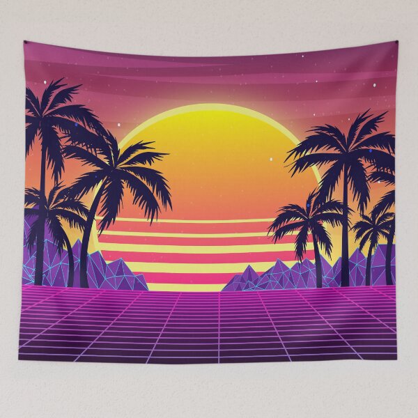 Item preview, Glorious Scarlet Sunset Synthwave designed and sold by MaiZephyr.