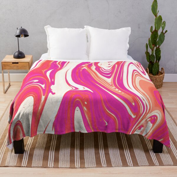 Item preview, Strawberry Cream Liquid Marble Swirls designed and sold by ColorPopArtBoutique.
