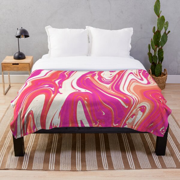 Item preview, Strawberry Cream Liquid Marble Swirls designed and sold by ColorPopArtBoutique.
