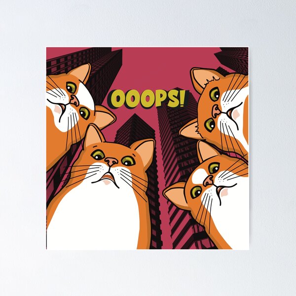 Item preview, The Gang of Ginger cats watching you from above a bit surprised designed and sold by marina63.
