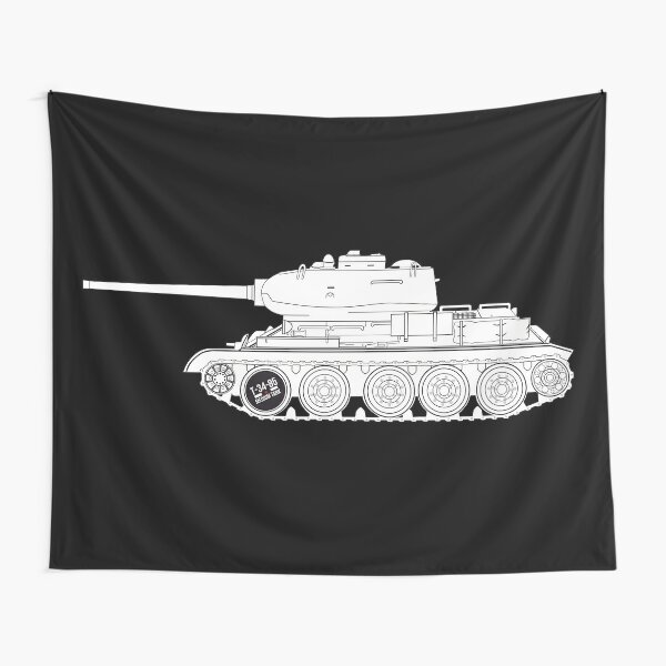 Three famous WW2 tanks of the USSR, Germany and the USA (black