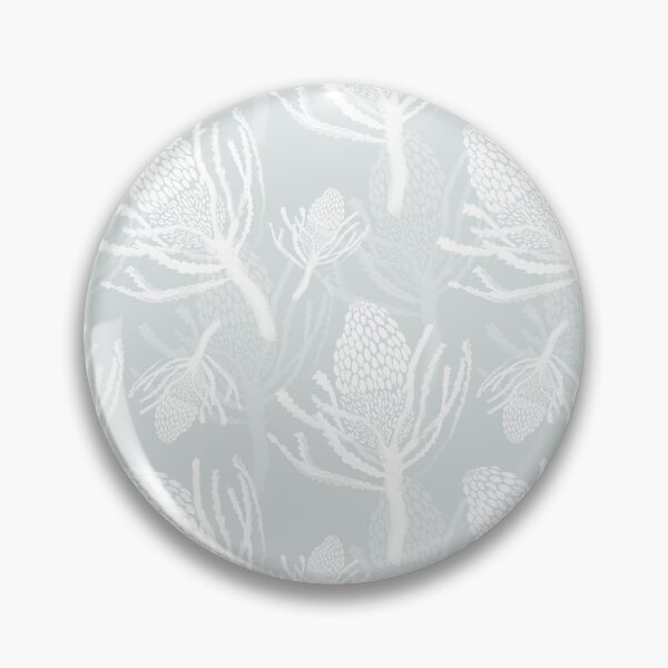 Item preview, Seamless White Protea on Light Turquoise designed and sold by Crimson-thyme.