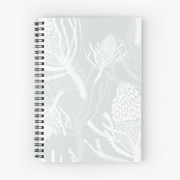 Item preview, Seamless White Protea on Light Turquoise designed and sold by Crimson-thyme.