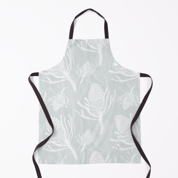 Item preview, Seamless White Protea on Light Turquoise designed and sold by Crimson-thyme.