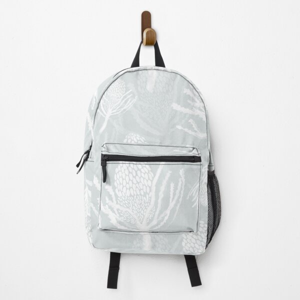 Item preview, Seamless White Protea on Light Turquoise designed and sold by Crimson-thyme.