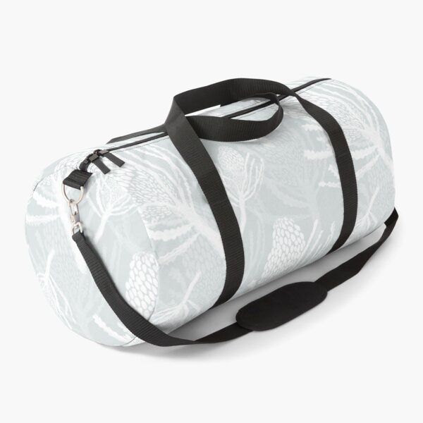 Item preview, Seamless White Protea on Light Turquoise designed and sold by Crimson-thyme.