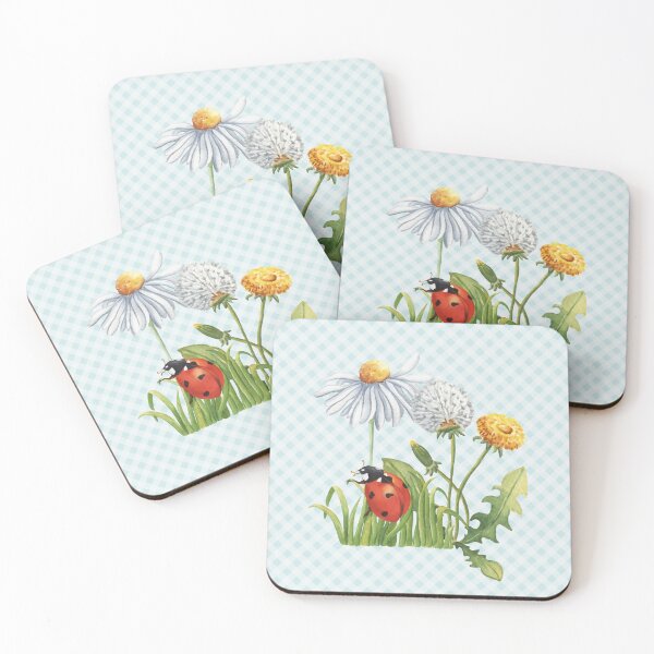 Item preview, Beautiful ladybird and gingham, cottagecore aesthetic collection 2 of 2 designed and sold by Orianah.