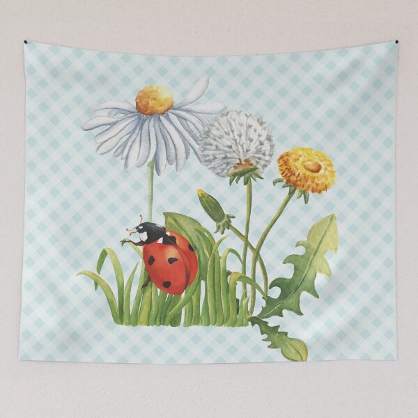 Item preview, Beautiful ladybird and gingham, cottagecore aesthetic collection 2 of 2 designed and sold by Orianah.