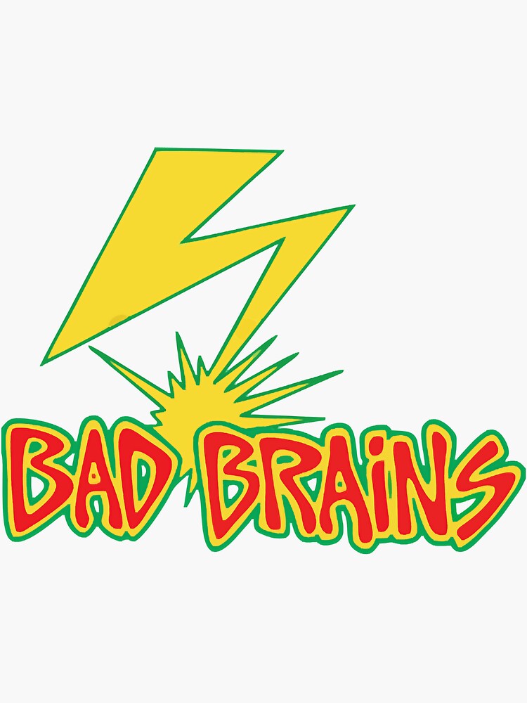 Bad brains logo Sticker for Sale by julietteclayton