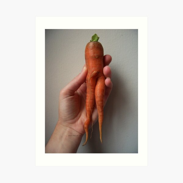 Of Veggie Weenies - Carrot Art Print