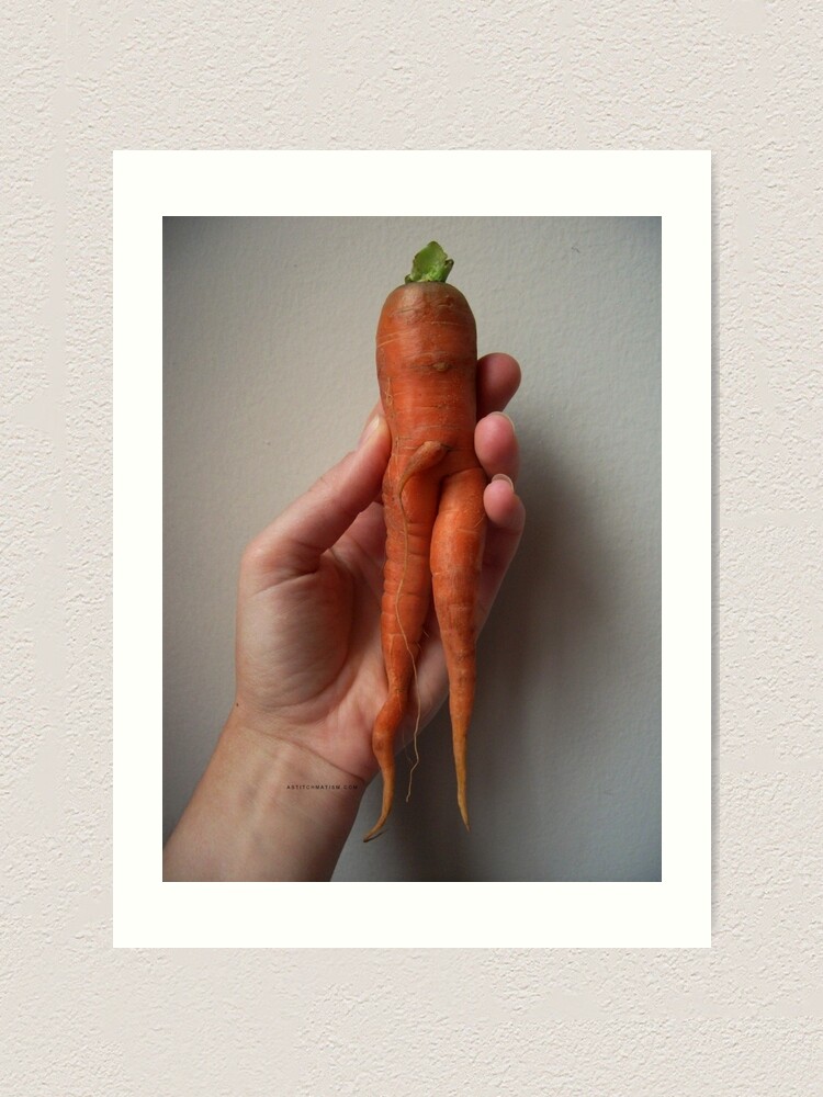 Alternate view of Of Veggie Weenies - Carrot Art Print