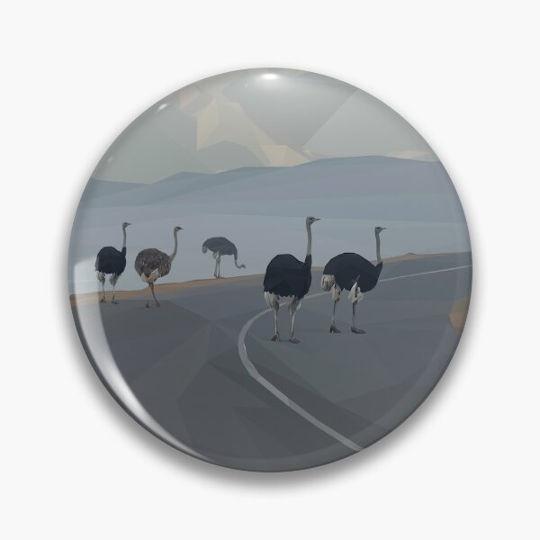 Item preview, Low Poly Ostriches  designed and sold by ErinFCampbell.