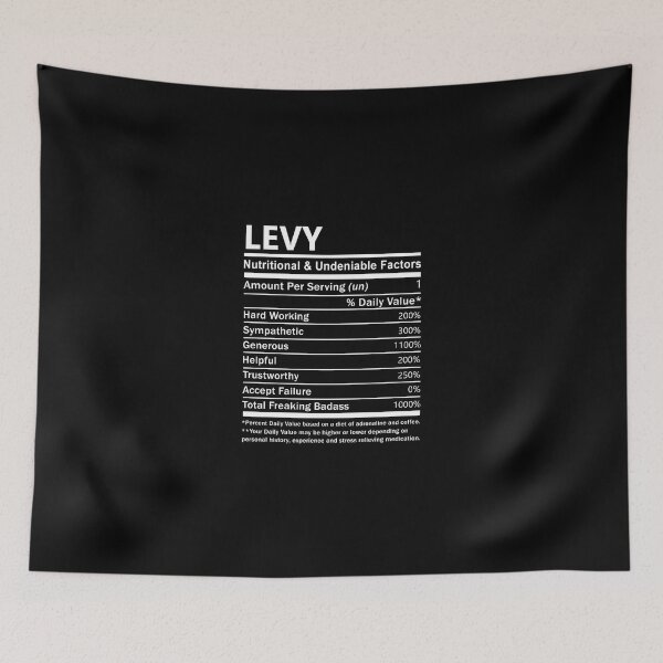 Item preview, Levy Name T Shirt - Levy Nutritional And Undeniable Factors Gift Item Tee designed and sold by lanawalton.