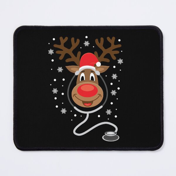 Item preview, Christmas Tree Xmas Nurse Reindeer Santa Snow Holiday Gift designed and sold by haselshirt.