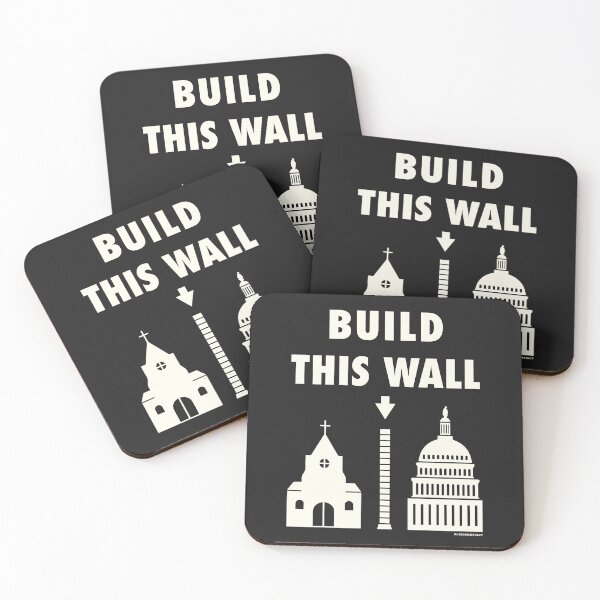 Item preview, Build This Wall - Separate Church and State designed and sold by BaseDemocracy.