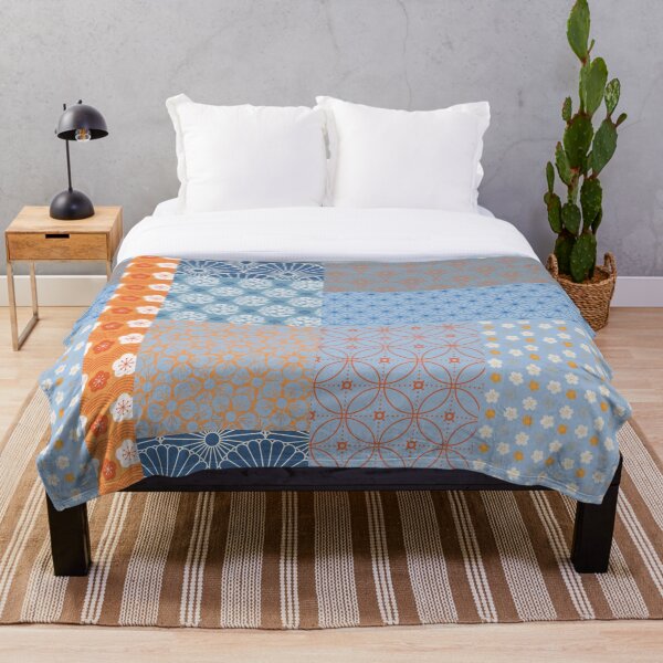 Item preview, Patchwork azul y naranja de Wagara designed and sold by KaitoJapanDesign.