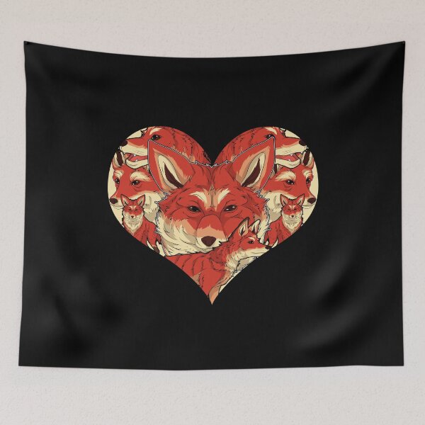 Item preview, Heart Fox Lover Wildlife Forest Animal Fox designed and sold by bestshirtdesign.