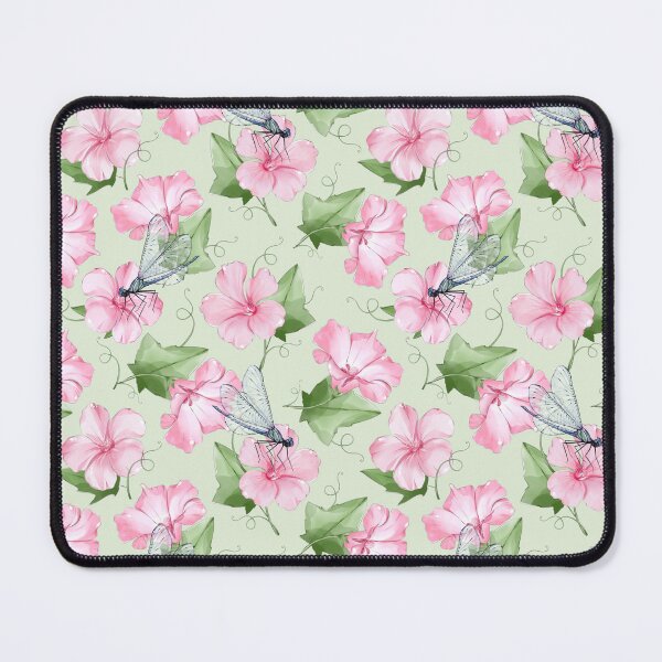 Item preview, Floral pattern with dragonfly designed and sold by Shilovka.