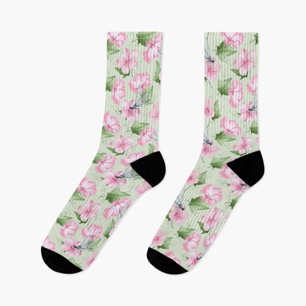 Item preview, Floral pattern with dragonfly designed and sold by Shilovka.