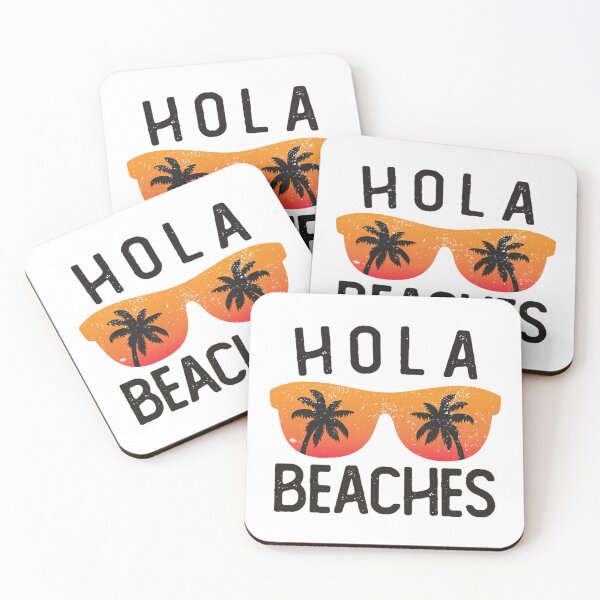 Item preview, Cute Summer Vacation Holiday White Hola Beaches Tank Top   designed and sold by ChloeArte3.