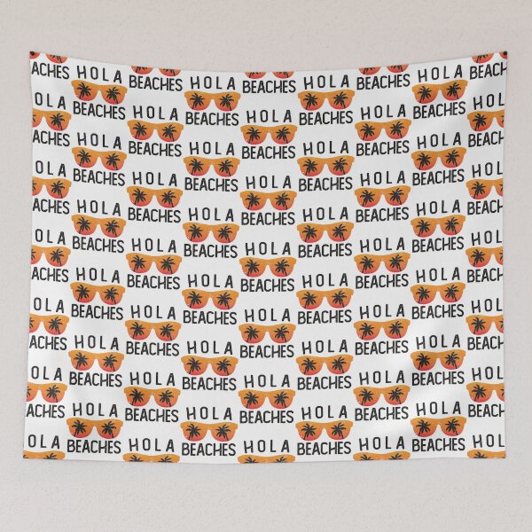 Item preview, Cute Summer Vacation Holiday White Hola Beaches Tank Top   designed and sold by ChloeArte3.