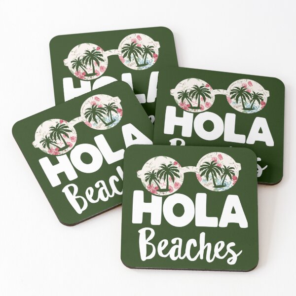 Item preview, Funny Floral Beach Summer Vacation Gift, Cute Hola Beaches   designed and sold by ChloeArte3.