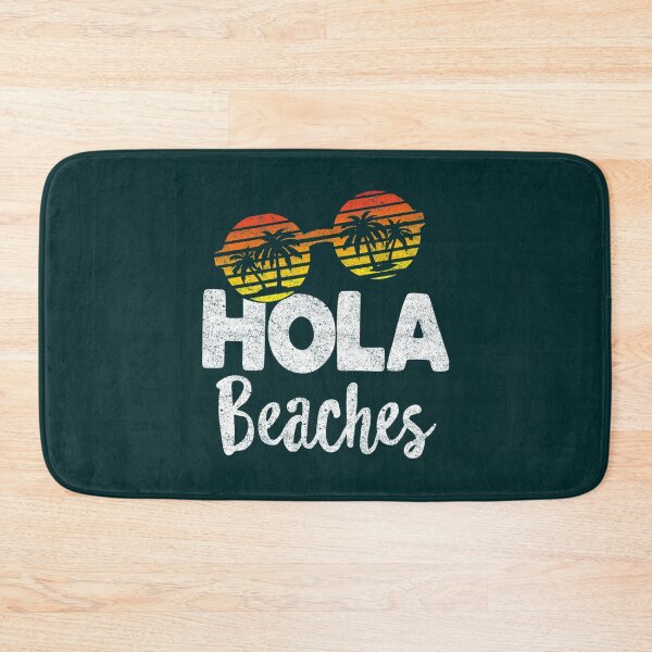 Item preview, Funny Retro Beach Summer Vacation Gift, Cute Hola Beaches    designed and sold by ChloeArte3.