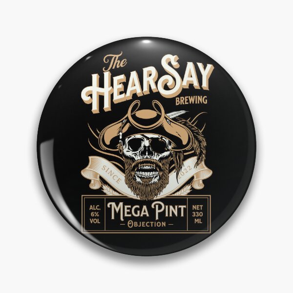 Item preview, HearSay Mega Pint Brewing Objection Mega Pint designed and sold by wrinkledhippie.