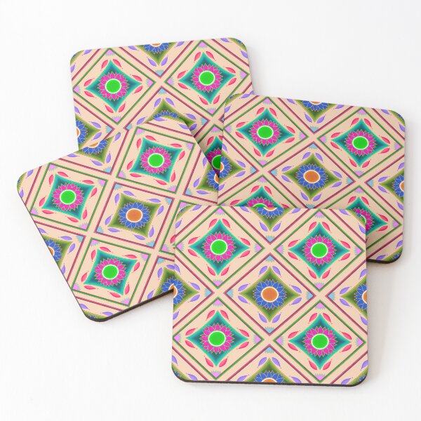 Artikelvorschau, Liebe Blumen geometrisches Muster entworfen und verkauft von Chamaiporn Pangtorn.