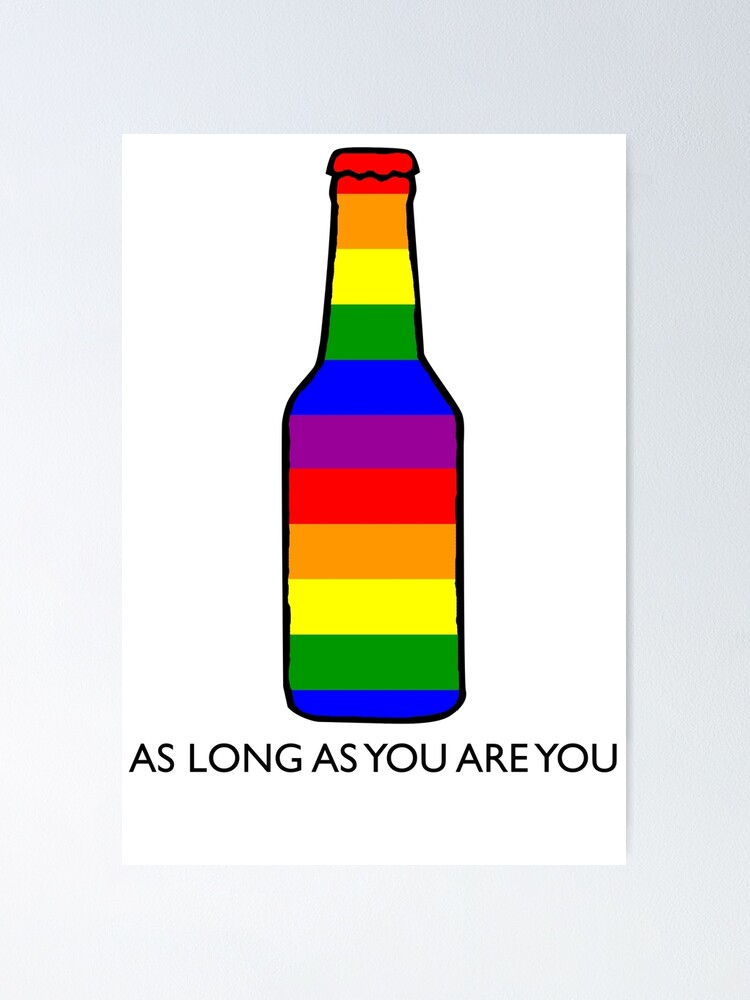 "Gay Pride Beer Rainbow Beer Bottle" Poster by Tinkery Redbubble