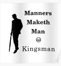 Kingsman - Manners Maketh Man Poster