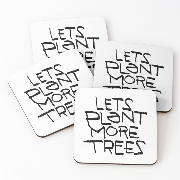 Item preview, Let's Plant More Trees (black text version) designed and sold by moon-detective.