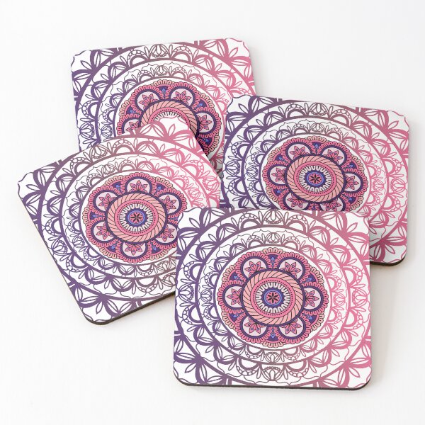 Item preview,  of Mandala pink purple pastel colorful 2 designed and sold by MamaMiaomiao.