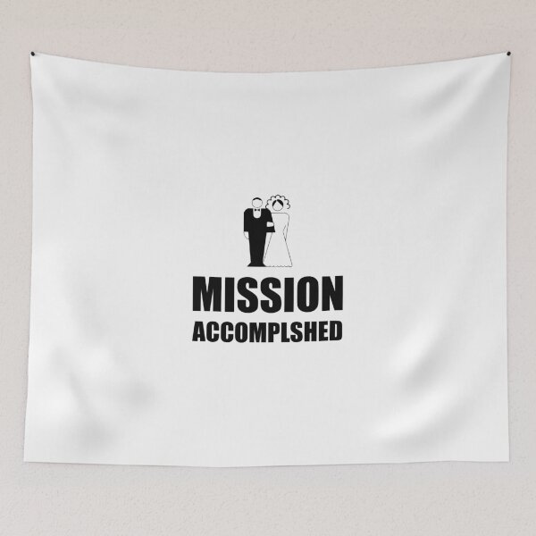 Item preview, Mission Accomplished Wedding Bride Groom designed and sold by TheBestStore.
