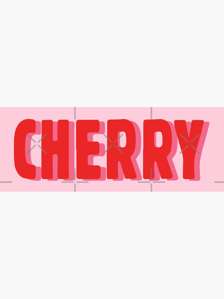 [Cherry and Night] Y2K Hotpink Sticker