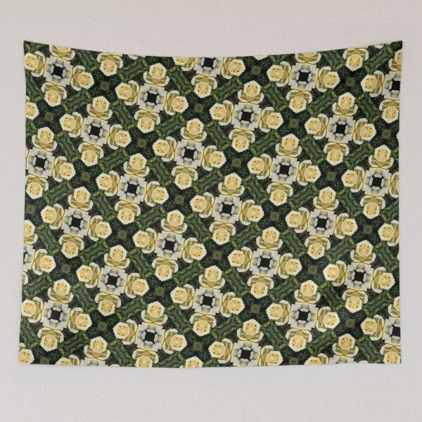 Item preview, Vintage yellow floral pattern  designed and sold by Lorredraw.