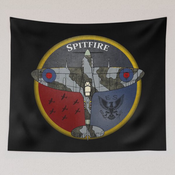 Item preview, Supermarine Spitfire retro (on black)  designed and sold by Groenendijk.