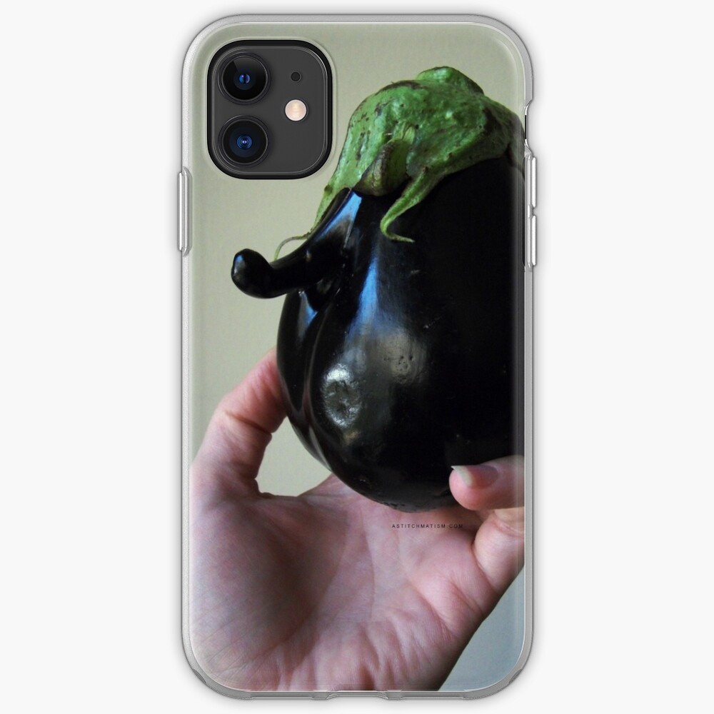 Of Veggie Weenies - Eggplant iPhone Case & Cover