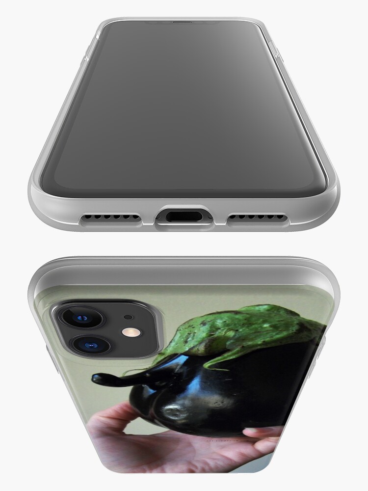 Alternate view of Of Veggie Weenies - Eggplant iPhone Case & Cover