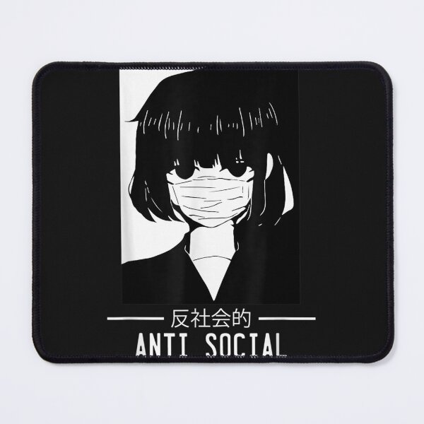 Item preview, Anti Social Japanese Text Aesthetic Vaporwave Ani designed and sold by favianjeterhare.