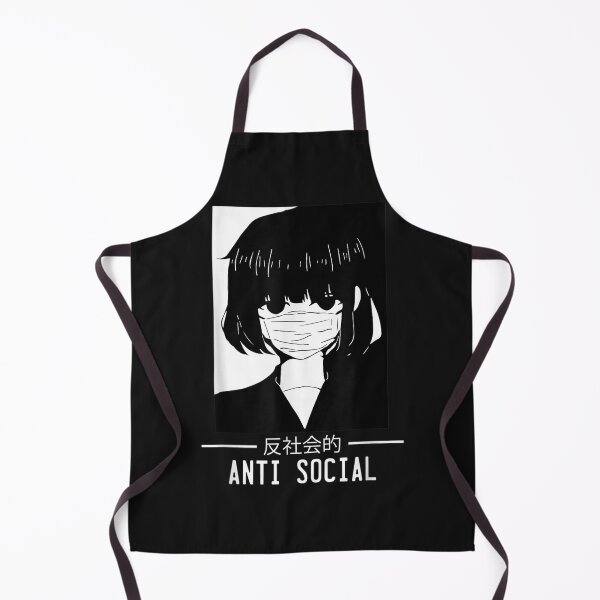 Item preview, Anti Social Japanese Text Aesthetic Vaporwave Ani designed and sold by favianjeterhare.