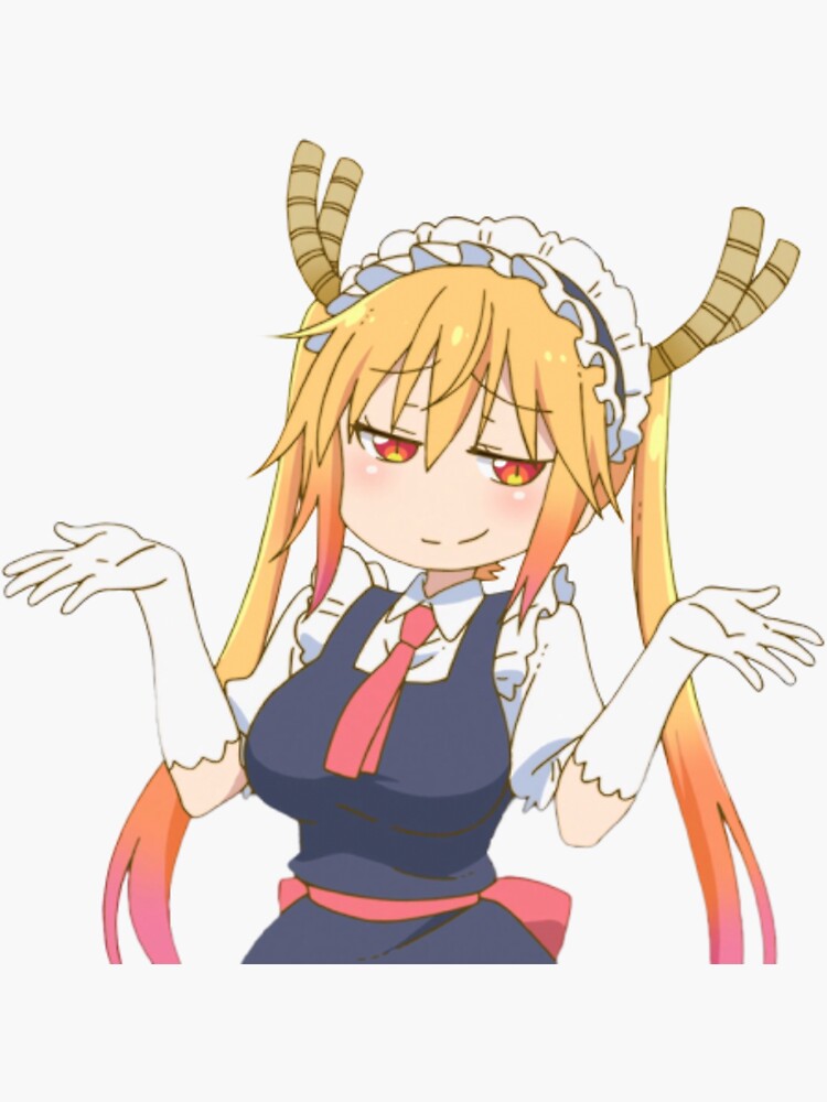 "Smug Tohru" Sticker by kickdesigns | Redbubble